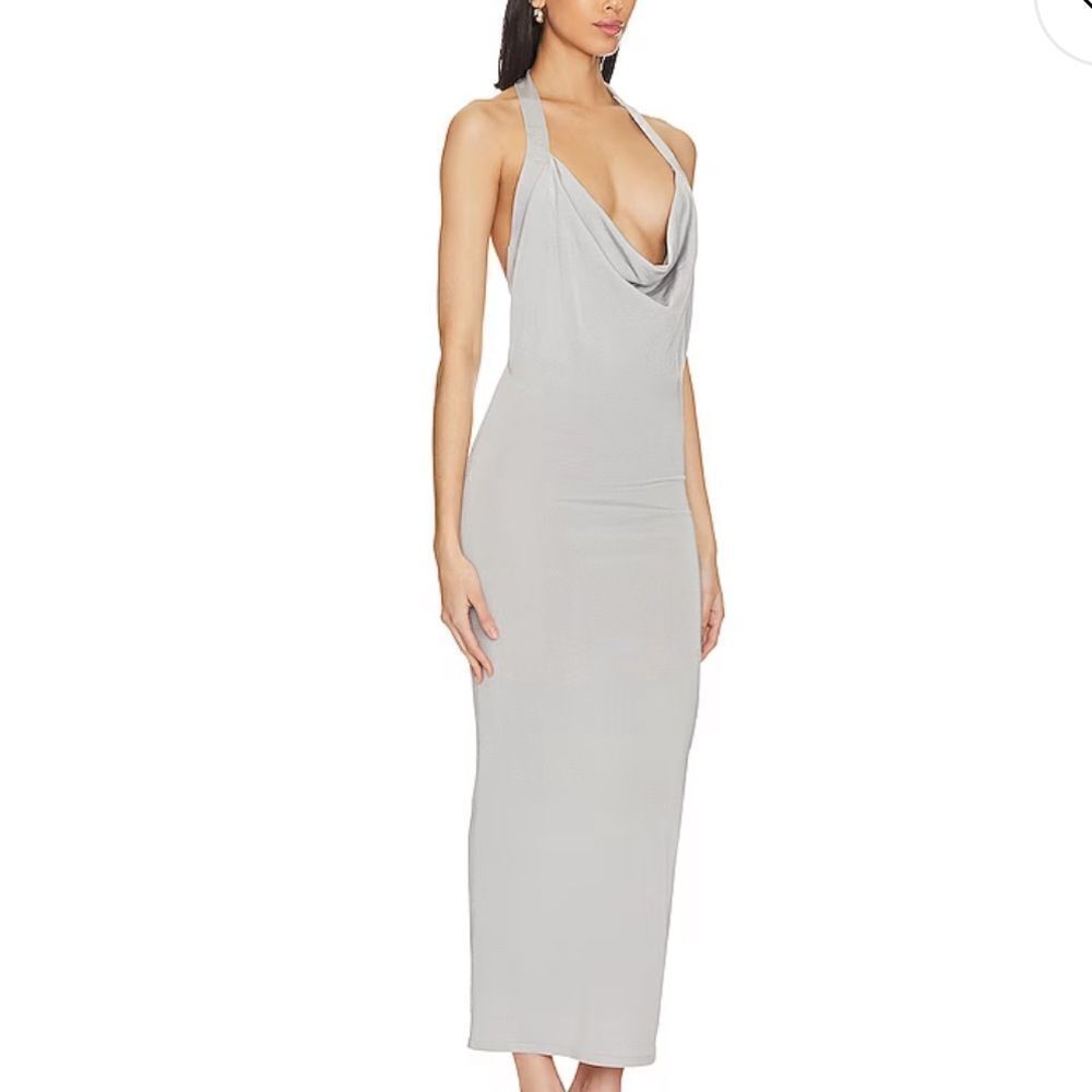 Silver NBD maxi dress